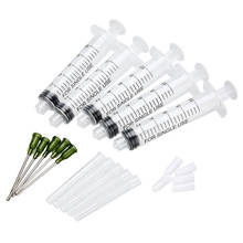 5 Pack 10ml Transparent Blunt Tip Syringe With 5pcs 14 ga 1.5 Inch Blunt Tip Needle & 5pcs Clear Tip Cap For Industrial Tool 2024 - buy cheap