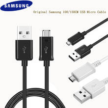 Оригинальный Samsung USB 3,1 Micro USB кабель для быстрой зарядки 100 см 150 см кабель передачи данных для Galaxy A10 S6 S7 Edge Plus Note 4 5 J3 j5 J7 C9 2024 - купить недорого