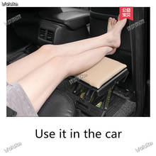 Car leg support rear seat refitted leg support stool rest leg Car foot support stool CD50 q06, plastic fiber 2024 - buy cheap