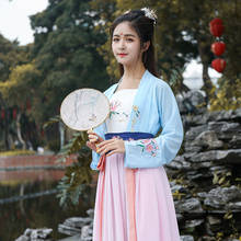 Chinese Traditional Han Dynasty Dance Costume for Stage Women Oriental Hanfu Outfit Fairy Cosplay Dress New Year Festival Outfit 2024 - buy cheap