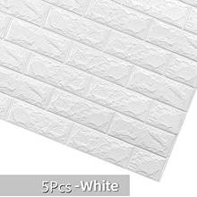 10 pcs 3D Wallpaper Brick DIY Waterproof Self-Adhesive Decor Tile Wall Paper for Kids Room Living Room 3D Wall Stickers 2024 - buy cheap