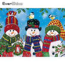 Evershine алмазная вышивка Снеговик вышивка крестиком 5D DIY алмазная мозаика мультфильм рождество украшения для дома 2024 - купить недорого