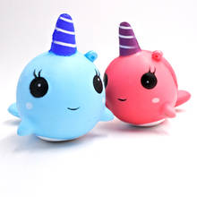 Cute Unicorn Whale Squishy Simulation PU Bread Soft Squeeze Toy Slow Rising Sweet Scented Anti Stress Funny for Kid toys 2024 - buy cheap