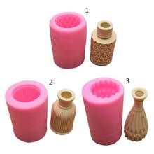 3D Flower Vase Silicone Mold Flower Urn Pot Concrete Resin Casting Mold Tools 2024 - buy cheap