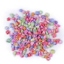 100/200Pcs Animal Round Shape Mixed Loose Beads Acrylic Beads For Jewelry Making DIY Necklace Bracelet Earring Accessories 2024 - buy cheap