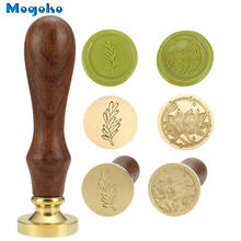 Mogoko-sello de cera para decoración de tarjetas de sobre, sello clásico de madera Retro, para álbum de recortes, antiguo, sauce/LOTO 2024 - compra barato