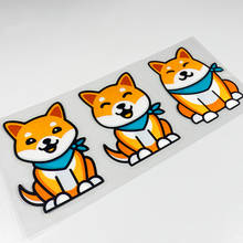 Pegatina de estilo para coche, calcomanías de vinilo con diseño de Husky Shiba, perro encantador, mascota, automóvil, motocicleta, carreras, Motocross, caja lateral 2024 - compra barato