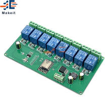 ESP8266 8 way Relay Module ESP-12F WiFi Development Board DC 5V/7-28V Power Supply 4M Byte Flash for Arduino IDE AC 250V DC 30V 2024 - buy cheap
