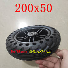 Good Quality 200x50 Solid Wheel Tyre Explosion-proof Electric Bike Scooter Tyres 200*50 Motorcycle Solid Tires Bee Hive Holes 2024 - buy cheap
