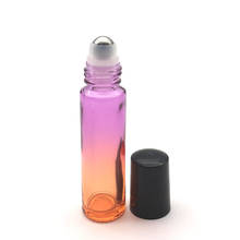 3pcs Essential Oil 10ml Roll Thick Glass Vial Gradient Red-orange Perfume Empty Roller on Ball Bottle 2024 - buy cheap