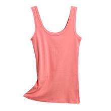Spring Summer Tank Tops Women Sleeveless Round Neck Loose T Shirt Ladies Vest Singlets Camisole Cotton Slim Ladies Thin Vest 2024 - buy cheap