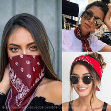 Modyle-Bandana con estampado bohemio Vintage para niña y mujer, Bandana para el pelo, diadema, bufanda, máscara facial, turbante cruzado, sombreros 2024 - compra barato