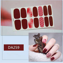3D обертывания для ногтей Наклейка s полный стикер для Ногтей Полное покрытие настоящий Лак Блеск мраморные полоски украшение для ногтей наклейки для ногтей 2024 - купить недорого