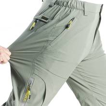 Pantalones de senderismo elásticos para hombre, ropa de secado rápido, transpirable, de alta elasticidad, para senderismo, pesca y escalada, talla 5XL, para verano 2024 - compra barato