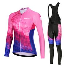 2020 Pro Team Cycling Jersey Clothes Autumn Long Sleeve Suit Roupa Ciclismo Feminina Breathable Outdoor Riding MTB Clothing Set 2024 - buy cheap