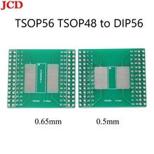 Jcd-placa adaptadora de tomada pcb tsop56 tsop48 para dip56, placa pcb para série am29 ic 0.5mm, placa de transferência de passo 0.65mm 2024 - compre barato