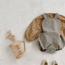 New Spring Baby Girls Romper Kids Boys Sleeveless Knitted Bodysuits Fashion Korean Ins Baby Clothing 0-24M 2024 - buy cheap