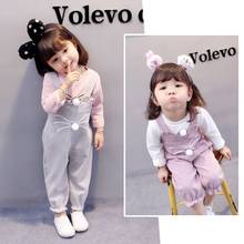 Children's Clothes Girls' Spring Autumn Clothes Babies' Korean Princess's Girls Set 2024 - buy cheap