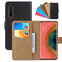 Luxury Wallet Case For OPPO Find X2 Pro PU Leather Retro Flip Cover Magnetic Fashion Cases Strap 2024 - buy cheap