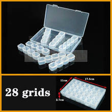 28 grids Container Plastic Box Organizer Practical ajustable Compartment Jewelry Earring Bead Screw Holder case strage box 2024 - buy cheap