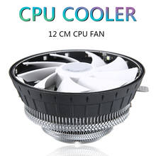 POHIKS-ventilador de CPU colorido, radiador de refrigeración de 12cm, silencioso, disipador de calor de ordenador para Intel LGA1156/1155/AM3 + AM2 +/FM1 Socket 2024 - compra barato
