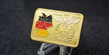 Bundesrepublik barra de ouro feita sob encomenda da barra do ouro para a promoção deutsche iron cross eagle 24k banhado a ouro 2024 - compre barato