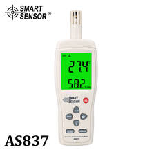 Medidor de temperatura de humedad AS837, higrómetro digital, medidor de humedad, sensor de temperatura-10 ~ 50C 5% ~ 98% 2024 - compra barato