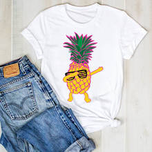 Women Pineapple Print t shirt Fashion Fruit Beach Ladies Summer T Tee Tshirt Woman Female Top Shirt Clothes Graphic T-shirt 2024 - buy cheap