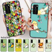 Cartoons Chubby Cockatiel Phone Case For Huawei P20 P30 P20Pro P20Lite P30Lite Psmart P10 P40 Pro 2024 - buy cheap