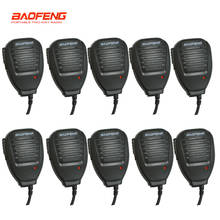 Baofeng-microfone de mão com rádio, 10 peças, walkie-talkie, alto-falante, para óculos 2024 - compre barato