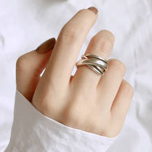 FFLACELL-anillo ajustable de Metal para mujer, con personalidad Retro, multicapa, llaves geométricas, estilo coreano, regalo de joyería 2024 - compra barato