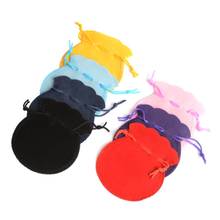 100 unids/lote moda 7*8cm 9*12cm bolsa de terciopelo con cordón bolsa de Calabash de embalaje de la joyería bolsas boda bolsa de regalo de fiesta de navidad 2024 - compra barato