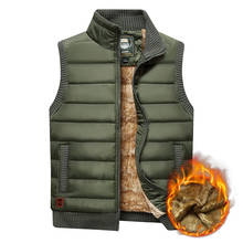 2020 Large Size 5XL Winter Fleece Thick Warm Vest Men Casual Outwear Sleeveless Jacket Male Waistcoat Multi Many Pocket Vest 2024 - buy cheap