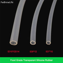 1M/lot Homebrew Beer tap soft transparent resistance food grade silicone tube hose soft rubber ID 6mm 7mm 9mm water Tube Pipe 2024 - buy cheap