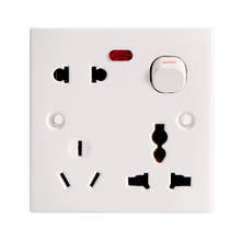 AC Power Universal Hole Wall Socket Charger Plug Receptacle Outlet Panel Station 10A 250V 2024 - buy cheap