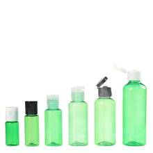 Empty Plastic Bottle 100ml Flip Cover Plastic Bottle 50ml Empty Black Cover Cosmetic Container Empty Green Plastic Bottle 50pcs 2024 - buy cheap