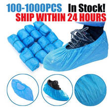 200PCS Hot sale Dustproof Waterproof Anti Slip Boot Covers Plastic Disposable Shoe Covers Overshoes Safety Drop Shipping 2024 - buy cheap