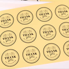 1000 unids/lote de pegatinas redondas transparentes, sello de papel de agradecimiento por todo, productos hechos a mano, etiqueta adhesiva Diy 2024 - compra barato