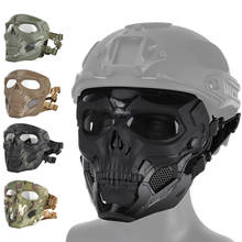 Máscara táctica de cara completa para Paintball, Calavera, Camuflaje, transpirable, militar, Airsoft, caza al aire libre, tiro, máscara de seguridad 2024 - compra barato