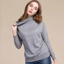 2019 Women Real Silk Sweater Full Pullovers Turtleneck Sweet Cashmere Sweater Comfortable Soft Female Sweaters 7056 2024 - buy cheap