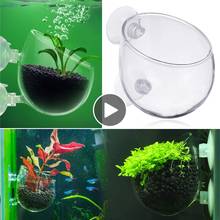 Plantas aquáticas pote de vidro de cristal para aquascaping titular do tanque de peixes vaso de plantio cilindro copo acessórios do aquário 2024 - compre barato