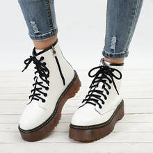 Dropshipping Women Autumn Ankle Boots Casual Lace Up Low Heels Female Platform Shoes Ladies Gladiator Short Botas Fashion Sewing 2024 - buy cheap