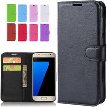 Кожаный флип-чехол для samsung Galaxy S7, магнитный чехол-бумажник для samsung Galaxy S7 Edge, чехол для samsung S7 S 7, чехол для телефона Hoesje 2024 - купить недорого