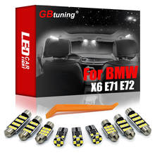 Gbtuning-kit de luzes led para interior bmw, conjunto de 22 peças, para modelos x6, e71, e72, x6 m (2007-2012), para teto do veículo, acessórios e lâmpadas de leitura 2024 - compre barato