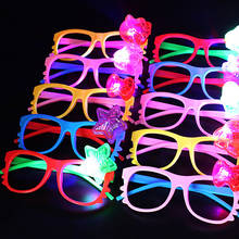 Fashion Glowing Party Sunglasses Hot Sale LED KT Eye Glasses Light Up Flashing Gifts Party Supplies Adult Child Rave Glow Toys 2024 - buy cheap