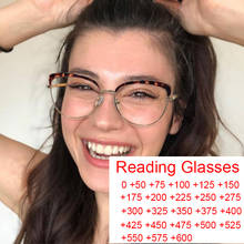 2021 Trendy Reading Glasses Women Anti Blue Rays Computer Eyewear Clear Lens Female Hyperopia Glasses +2.5 ...+6 Anti-Reflective 2024 - buy cheap