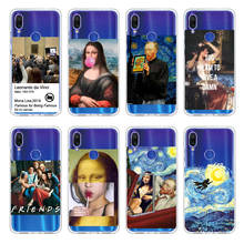 Mona Lisa Van Gogh Art Memes Friends For Xiaomi Mi Redmi Note 5 6 7 8 9 10 lite Pro Plus Soft TPU Slim Protective Clear Case 2024 - buy cheap
