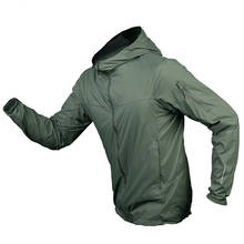 Тактические Куртки, летний мужской дышащий светильник, тонкая быстросохнущая Солнцезащитная куртка с капюшоном, уличная армейская походная одежда 2024 - купить недорого