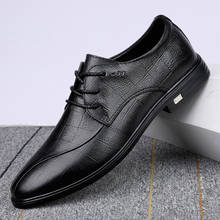 Мужская повседневная обувь; Высококачественные Мужские модельные туфли-оксфорды из мягкой натуральной кожи; Мужская Роскошная деловая обувь на плоской подошве; Цвет Черный; Размеры 36-46 2022 - купить недорого