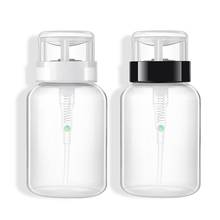 Dispensador de botellas de plástico para esmalte de uñas, contenedor de almacenamiento de agua y Alcohol líquido, transparente y limpio, 200ml 2024 - compra barato